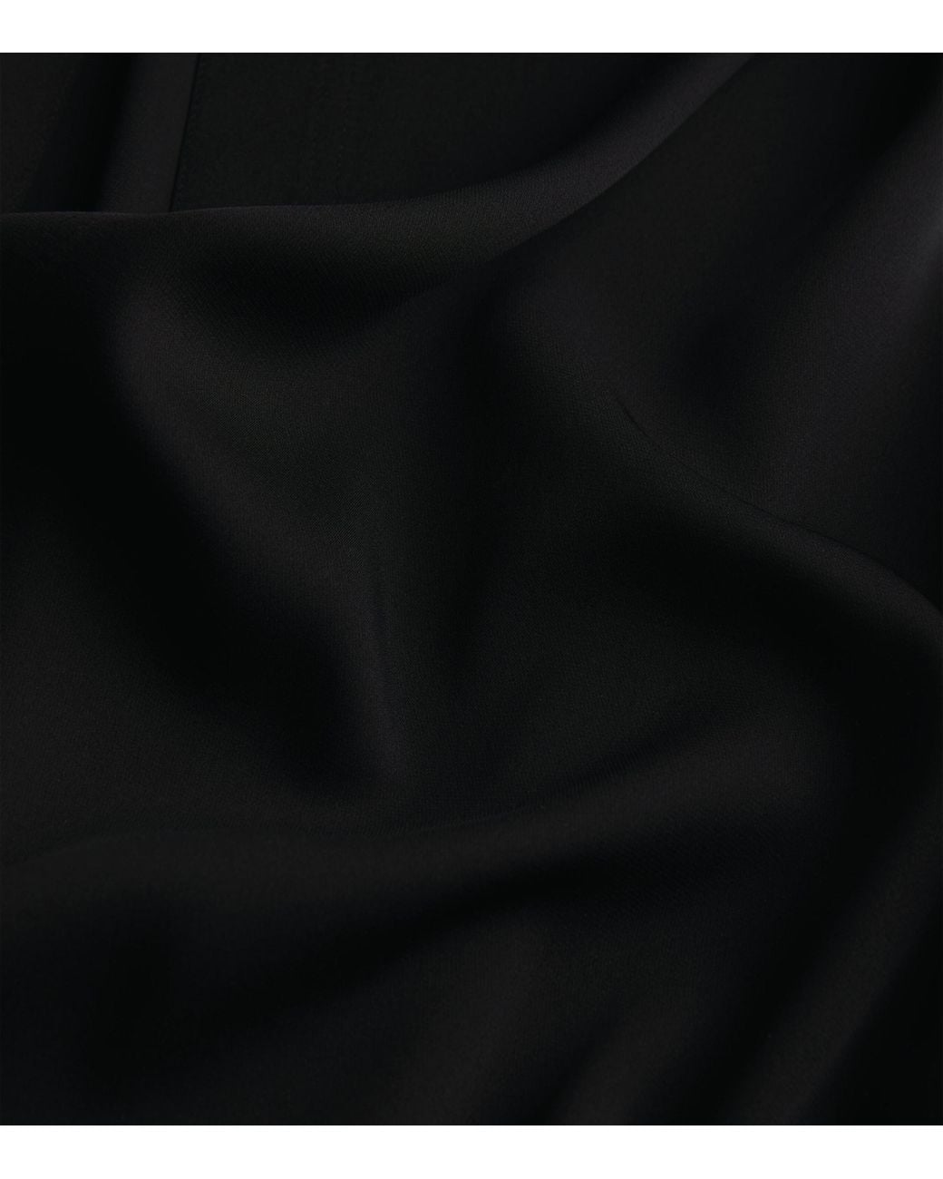Vince Black Silk-Blend Slim-Fit Blouse