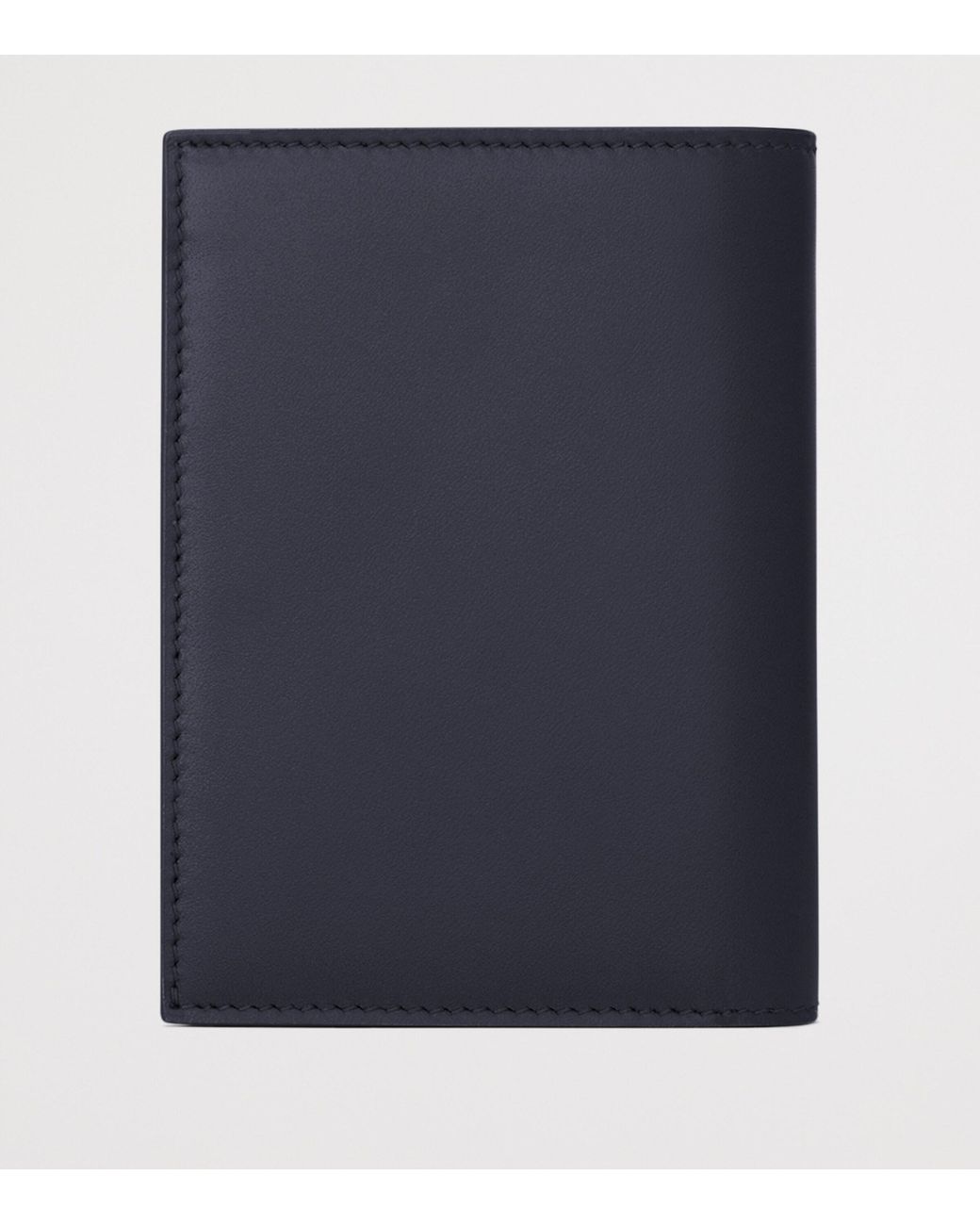 Saint Laurent Blue Calfskin Logo Bifold Wallet for men