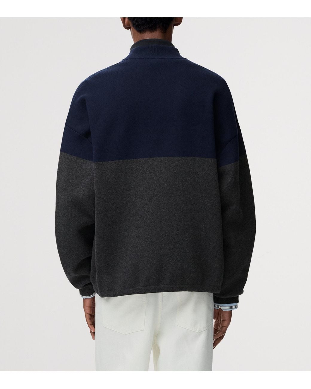 Loewe Blue Two-Tone Cardigan for men