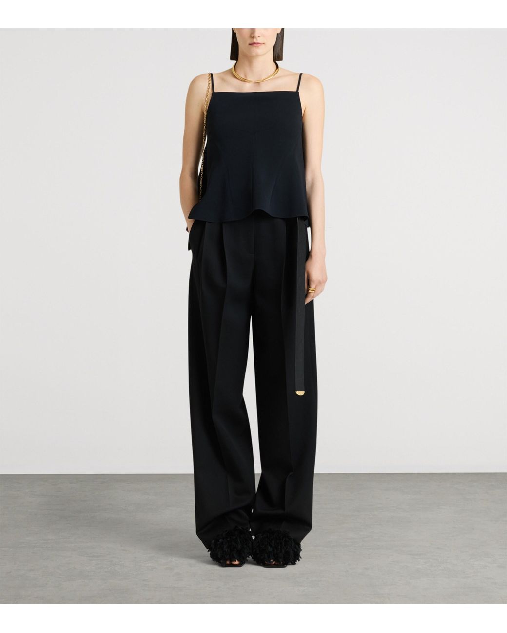Givenchy Blue Square-Neck Cami Top