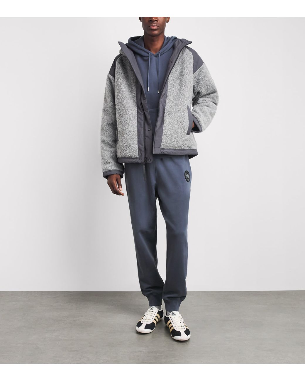 Canada Goose Blue Organic Cotton Loon Sweatpants for men