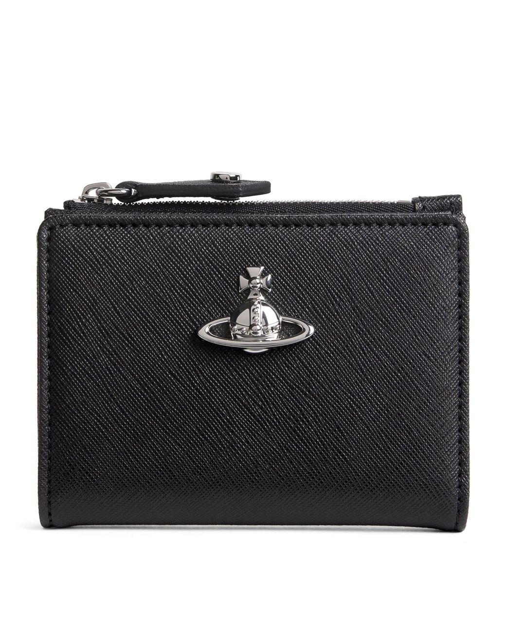 Vivienne Westwood Black Saffiano Leather Card Holder for men