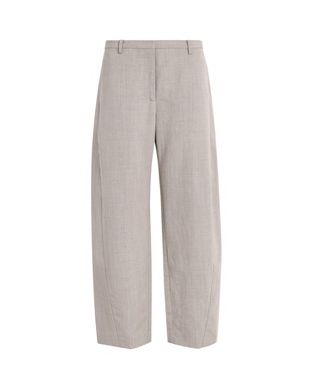 St. Agni Gray Wool-Blend Fine Band Balloon Trousers