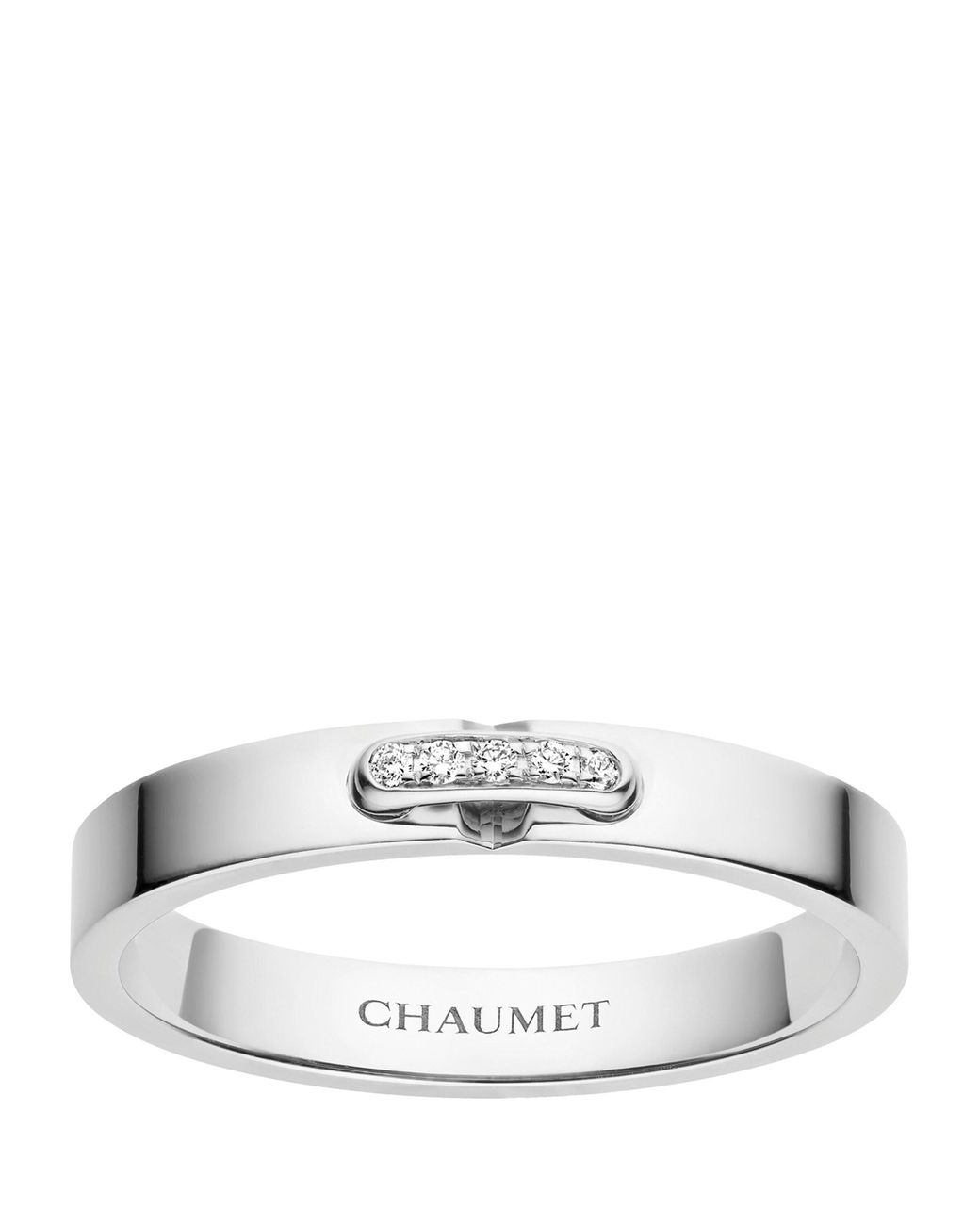 Chaumet White Platinum And Diamond Liens Évidence Wedding Ring