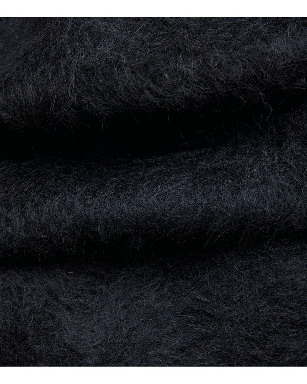 Totême Black Alpaca-Blend Boxy Sweater
