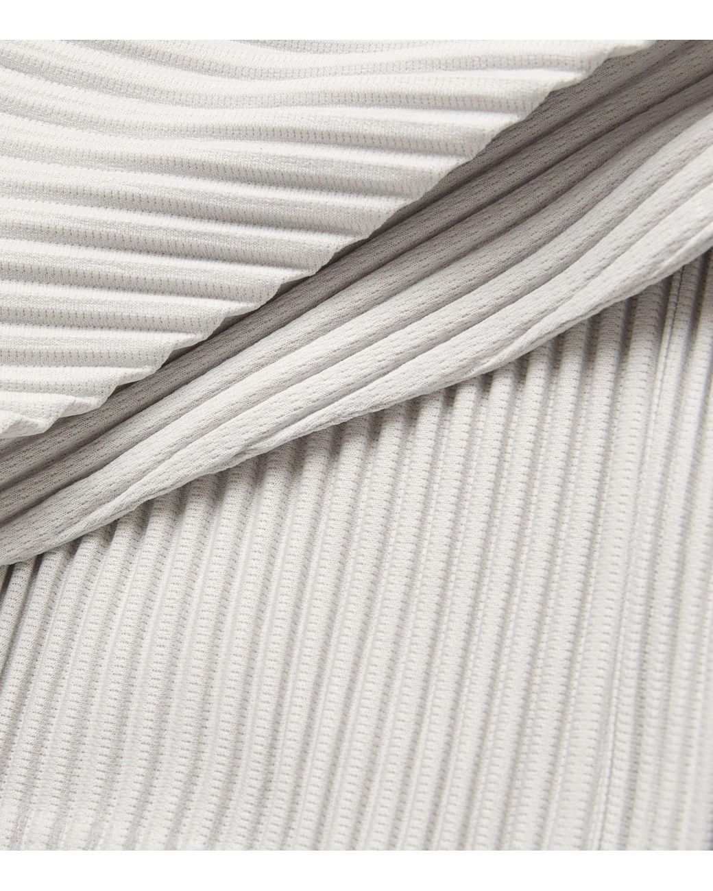 Homme Plissé Issey Miyake White Pleated Zip-Up Cardigan for men