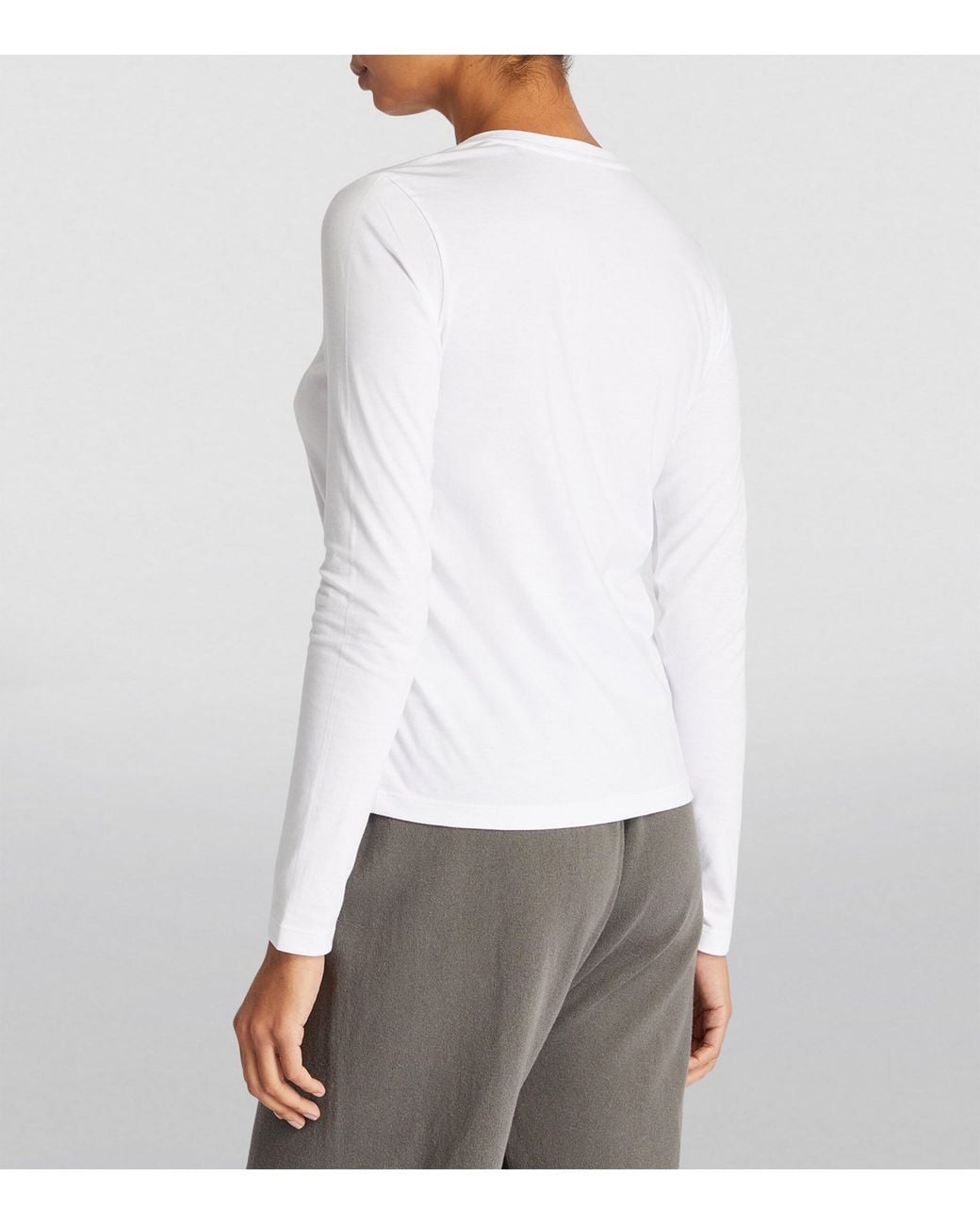 Falke White Long-Sleeved T-Shirt