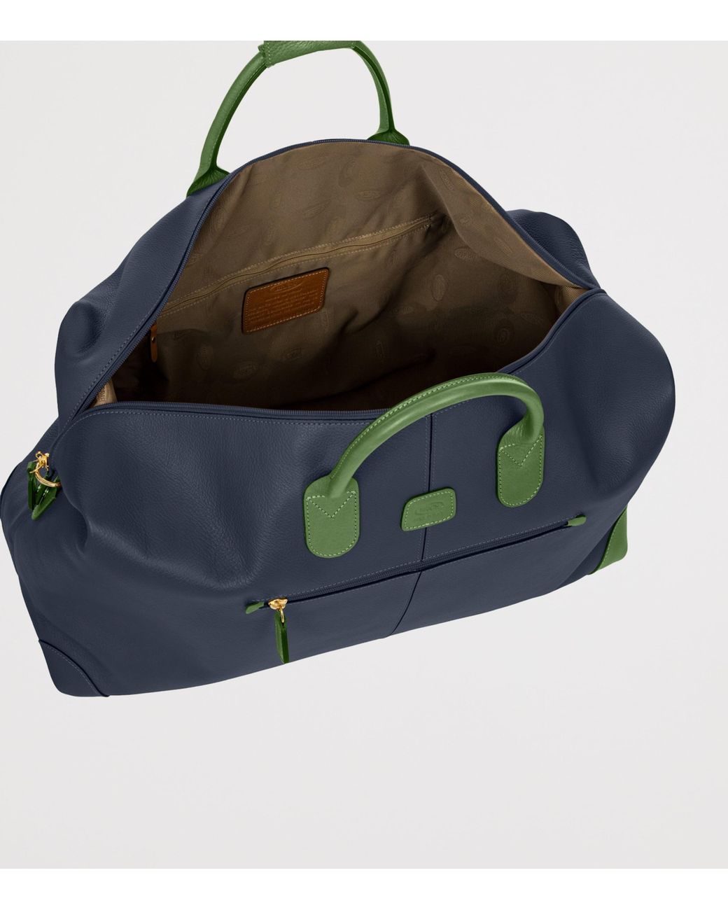 Bric's Blue Leather Bellagio Holdall for men