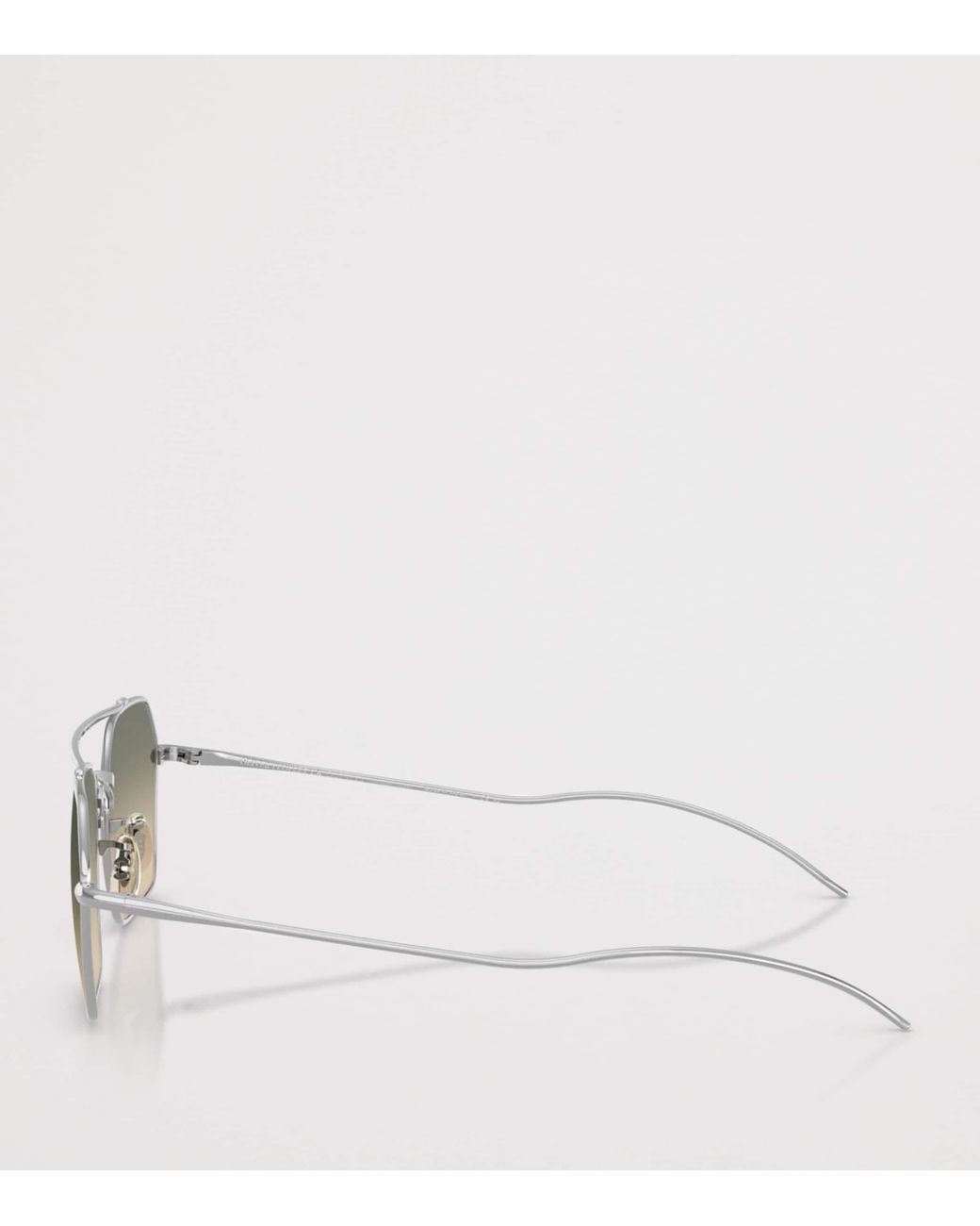 Oliver Peoples Gray Titanium Tk-15 Square Sunglasses
