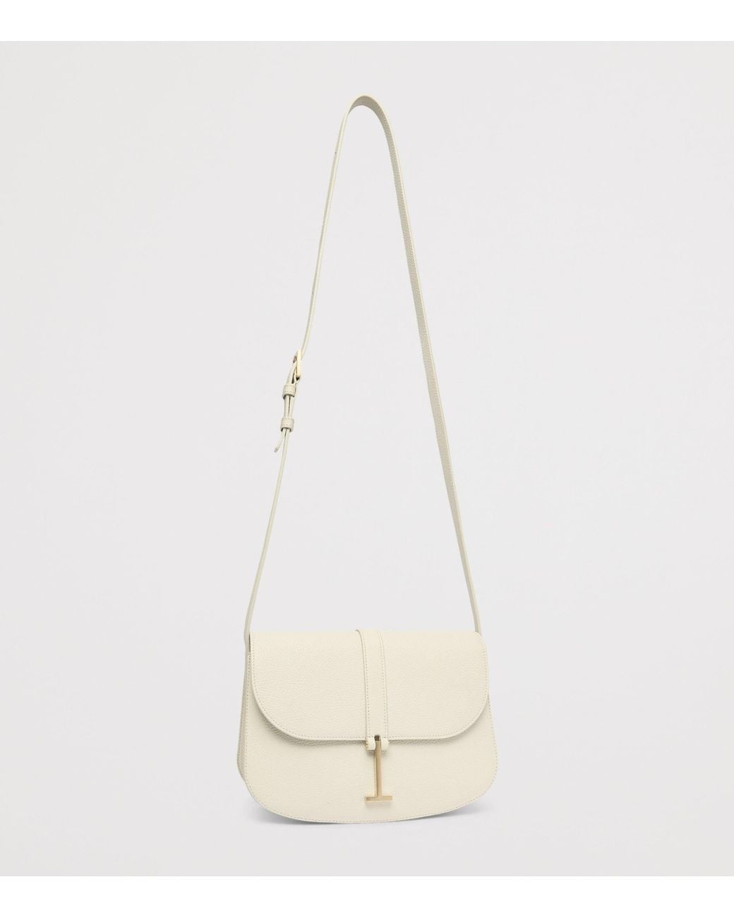 Tom Ford Natural Large Leather Cross-Body Bag