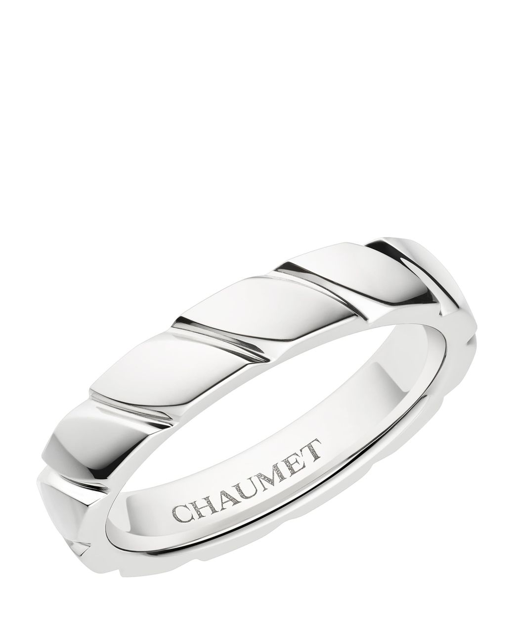 Chaumet Metallic Platinum Torsade De Wedding Ring