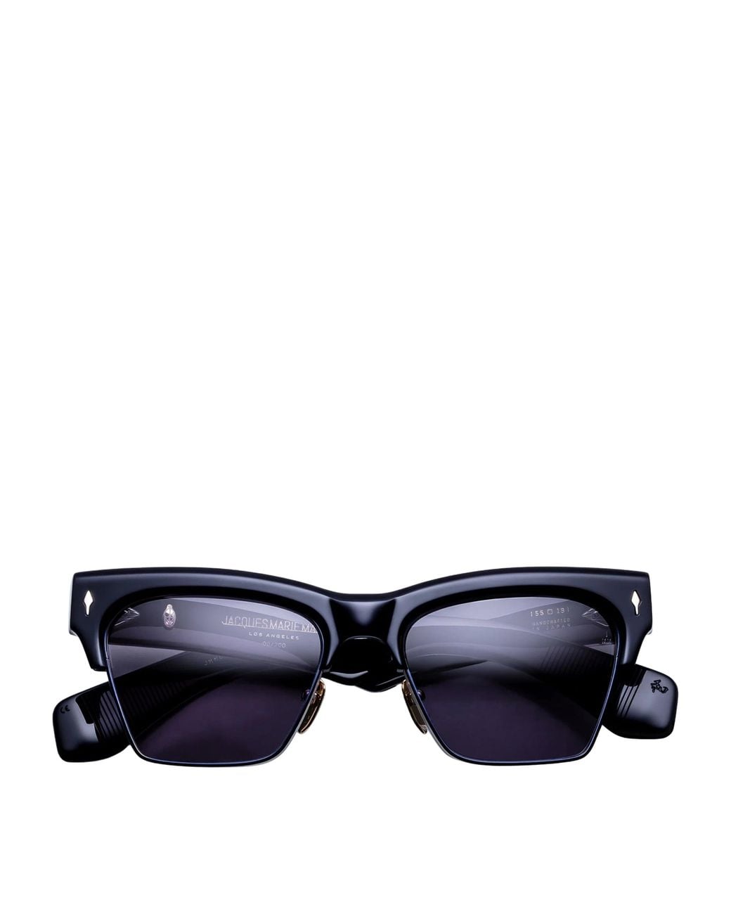 Jacques Marie Mage Blue Bugsy Square Sunglasses for men