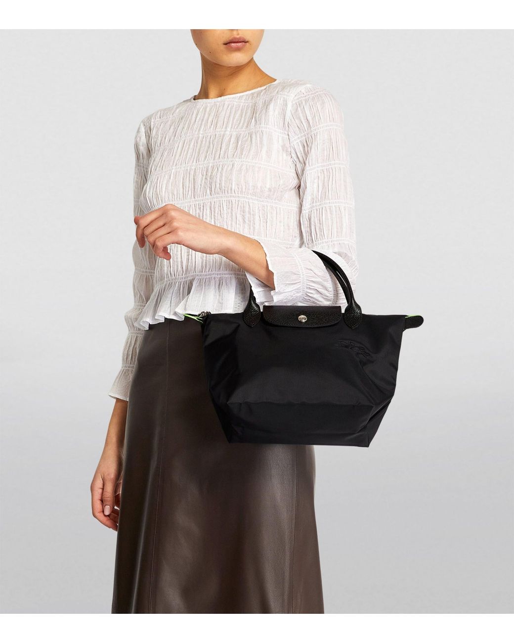 Longchamp Mini Le Pliage Original Top handle Bag in Black Lyst UK