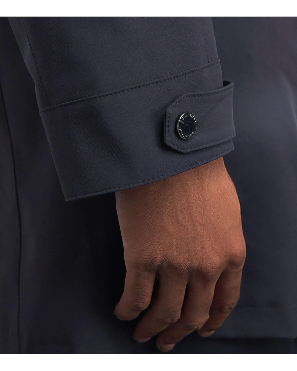 Corneliani Blue Water-Resistant Overcoat for men