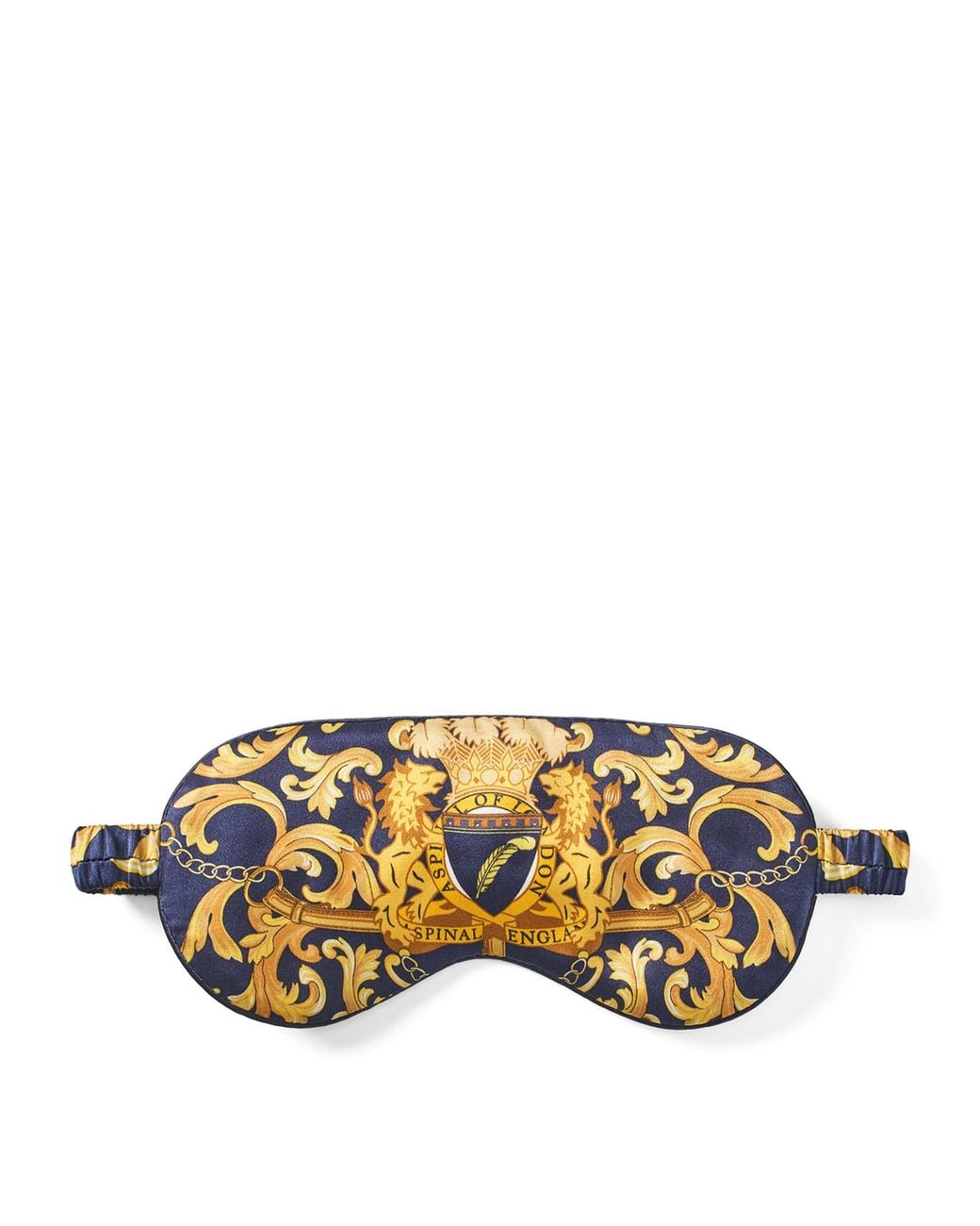 Aspinal Metallic Silk Printed Eye Mask