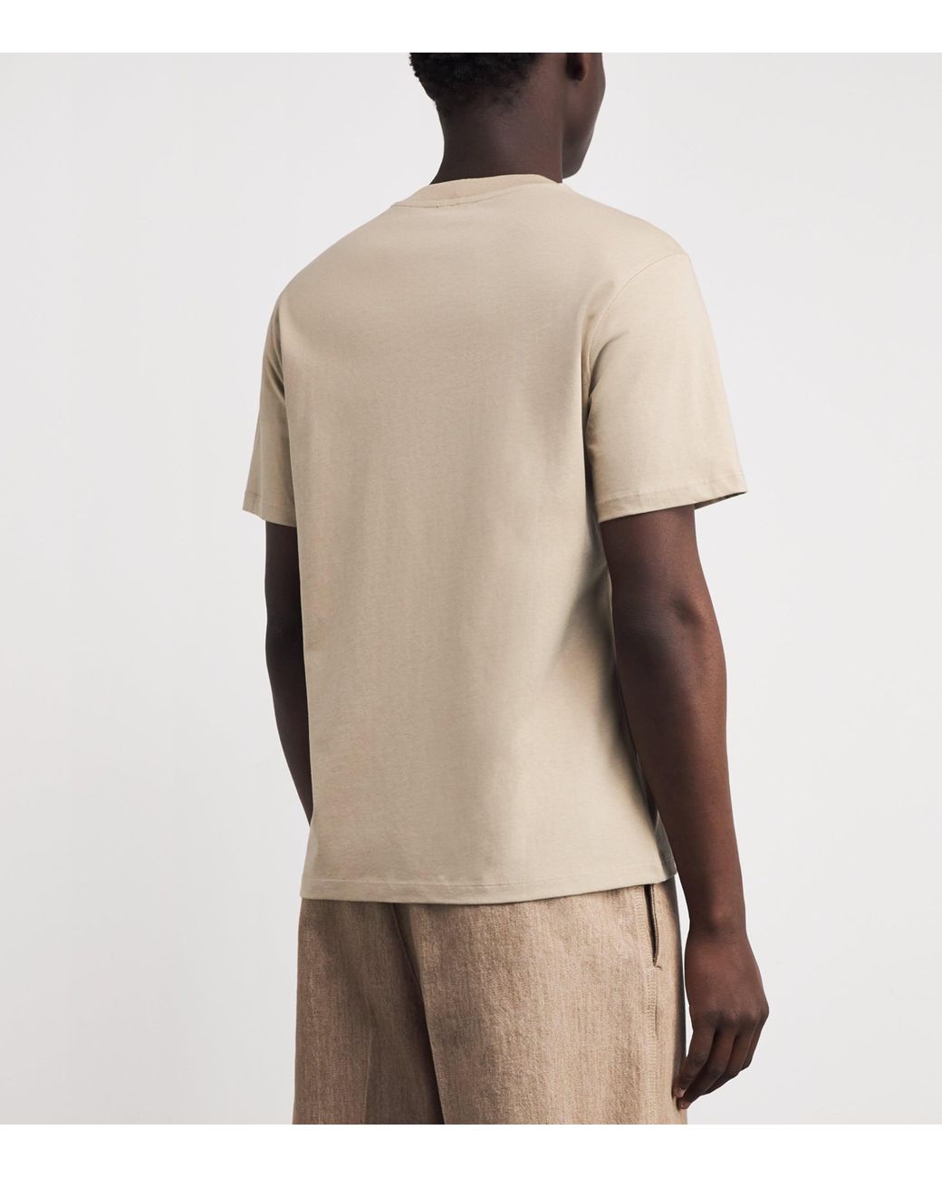 Sandro White Cotton Logo T-Shirt for men
