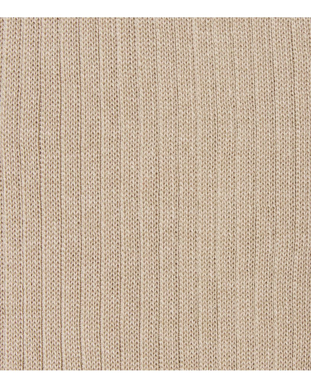 Doré Doré Natural Mercerised Cotton Ribbed Socks for men