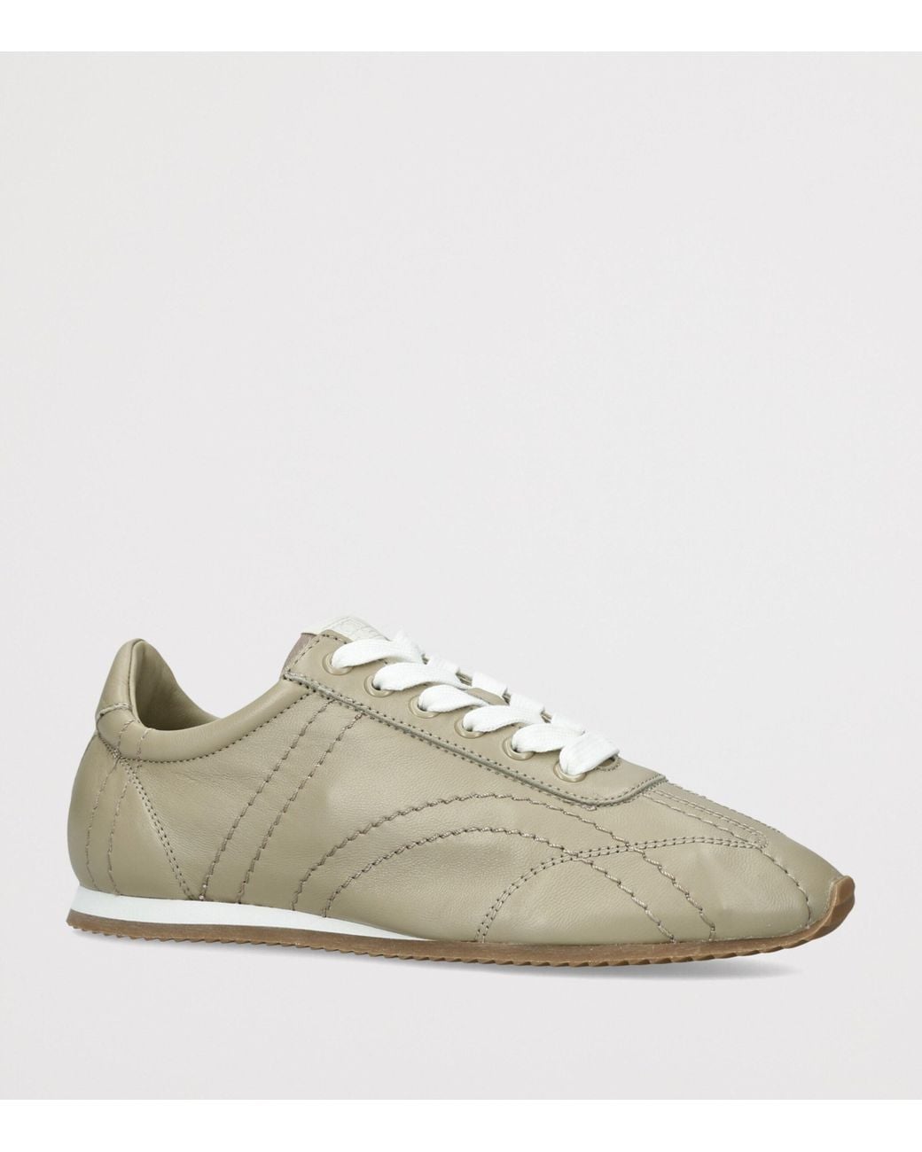 Totême Green Nappa Leather Flex Sneakers