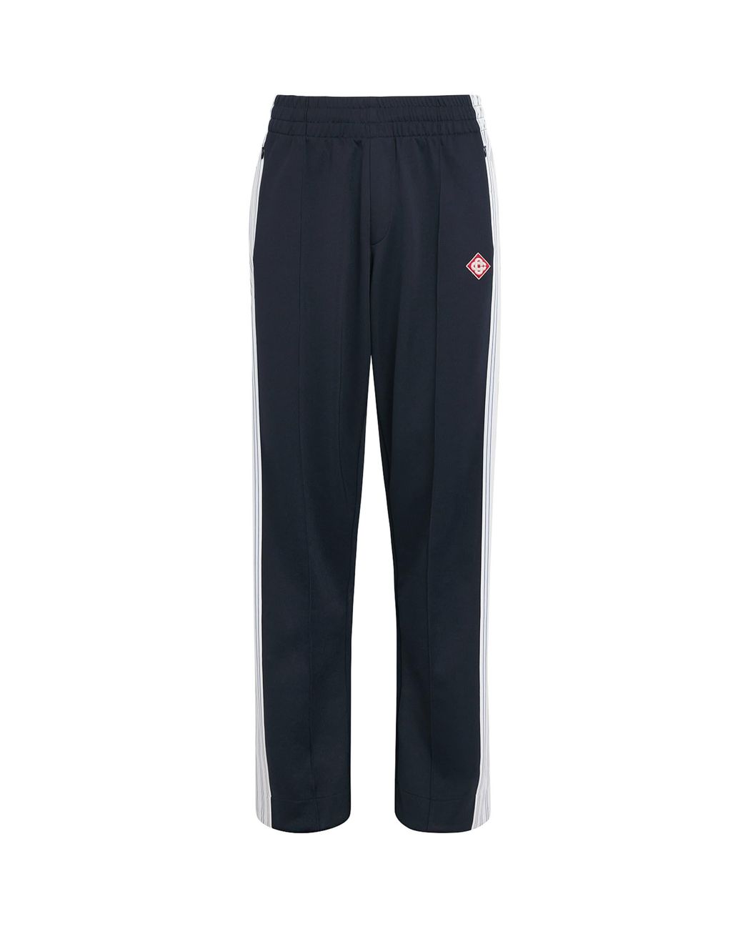 Casablanca Blue Cotton Pinstripe Panelled Track Trousers for men