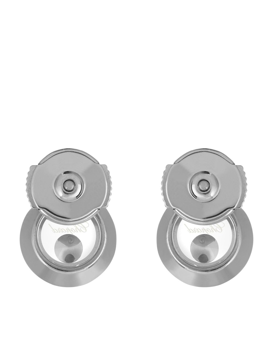 Chopard Metallic And Diamond Happy Diamonds Icons Earrings
