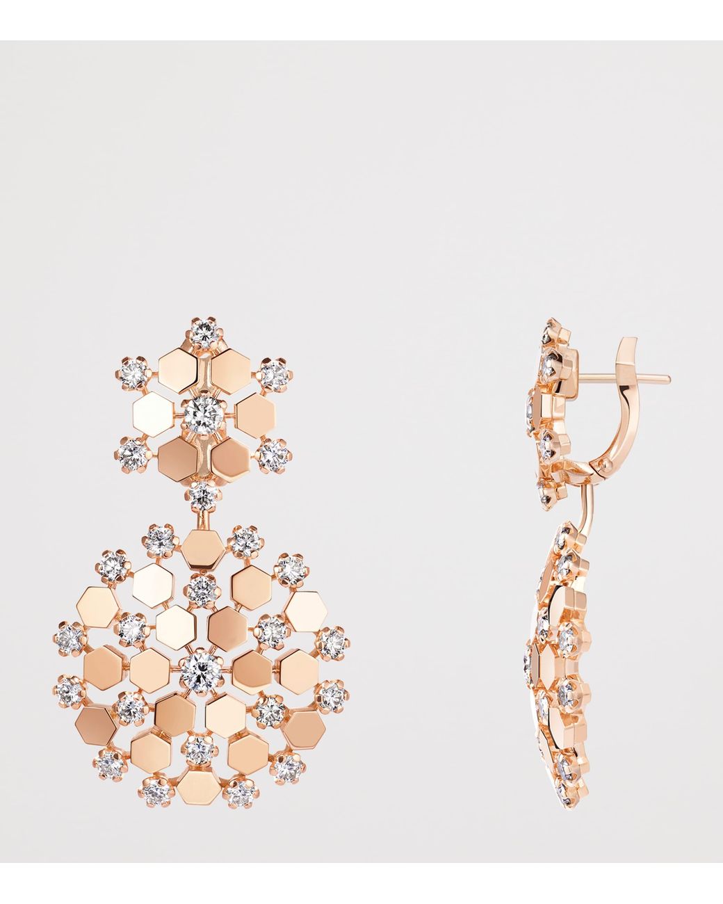Chaumet Metallic And Diamond Bee De Earrings