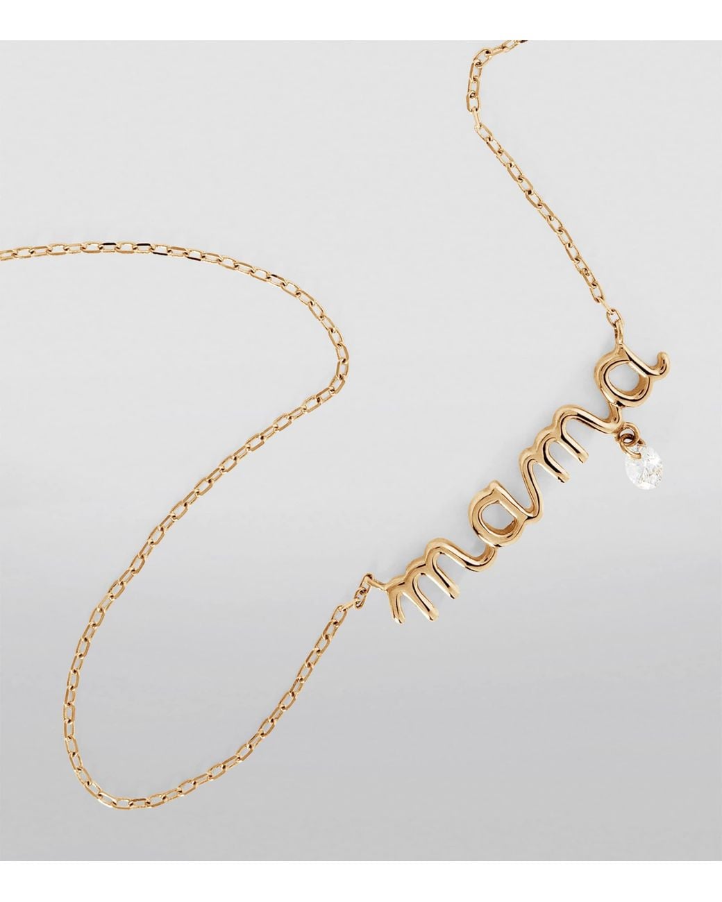 PERSÉE Metallic And Diamond Mama Necklace