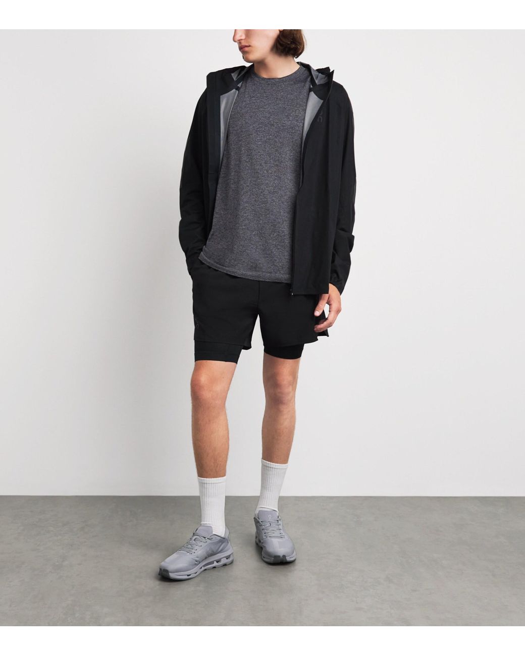 On Shoes Gray Train Flex T-Shirt for men
