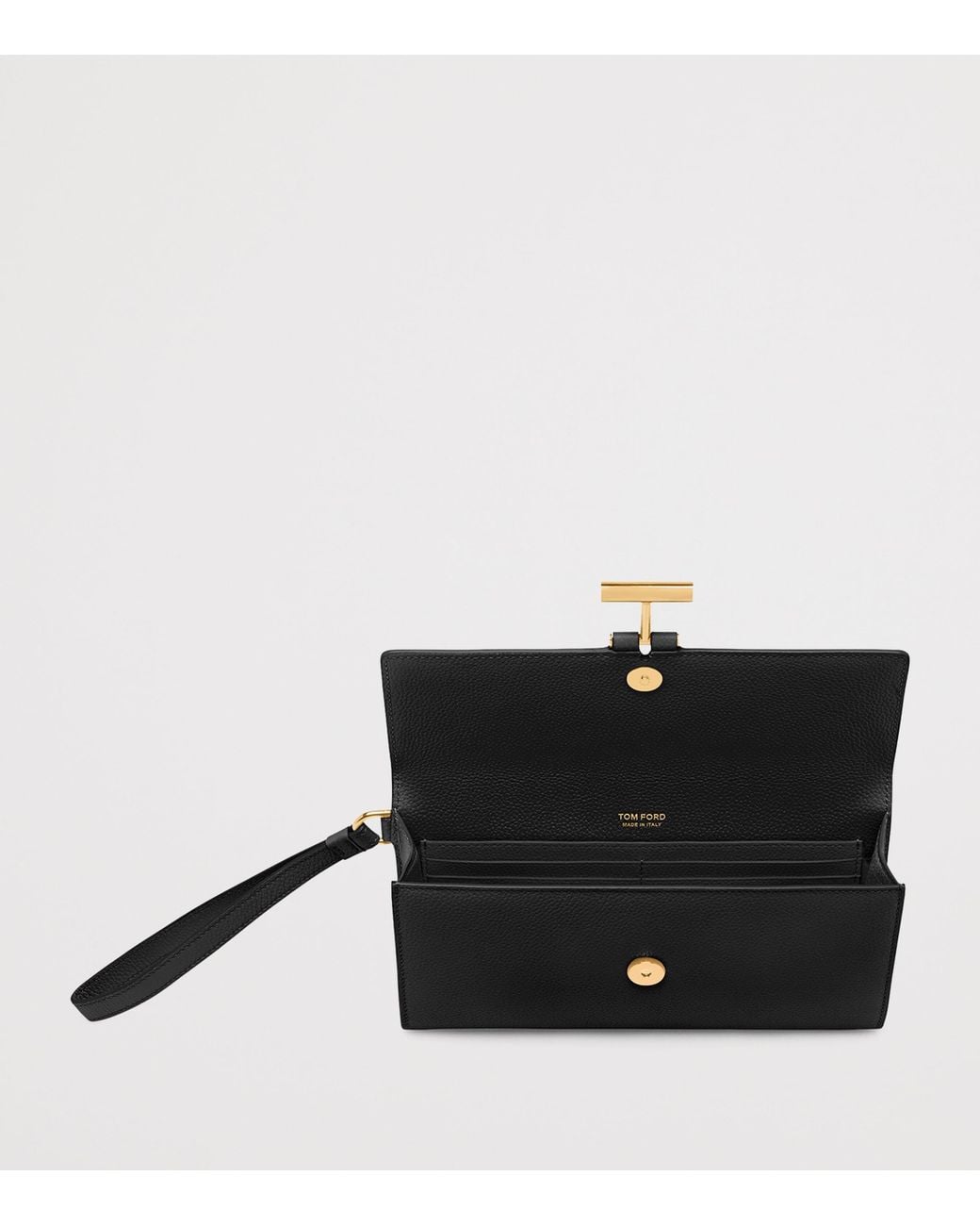 Tom Ford Black Leather Tara Wrist Pouch
