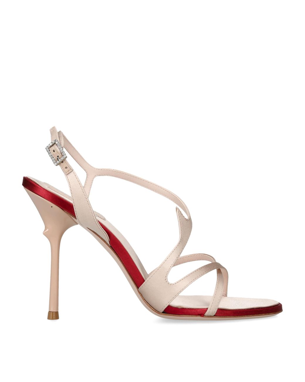 Roger Vivier Pink Satin Rose Sandals 85