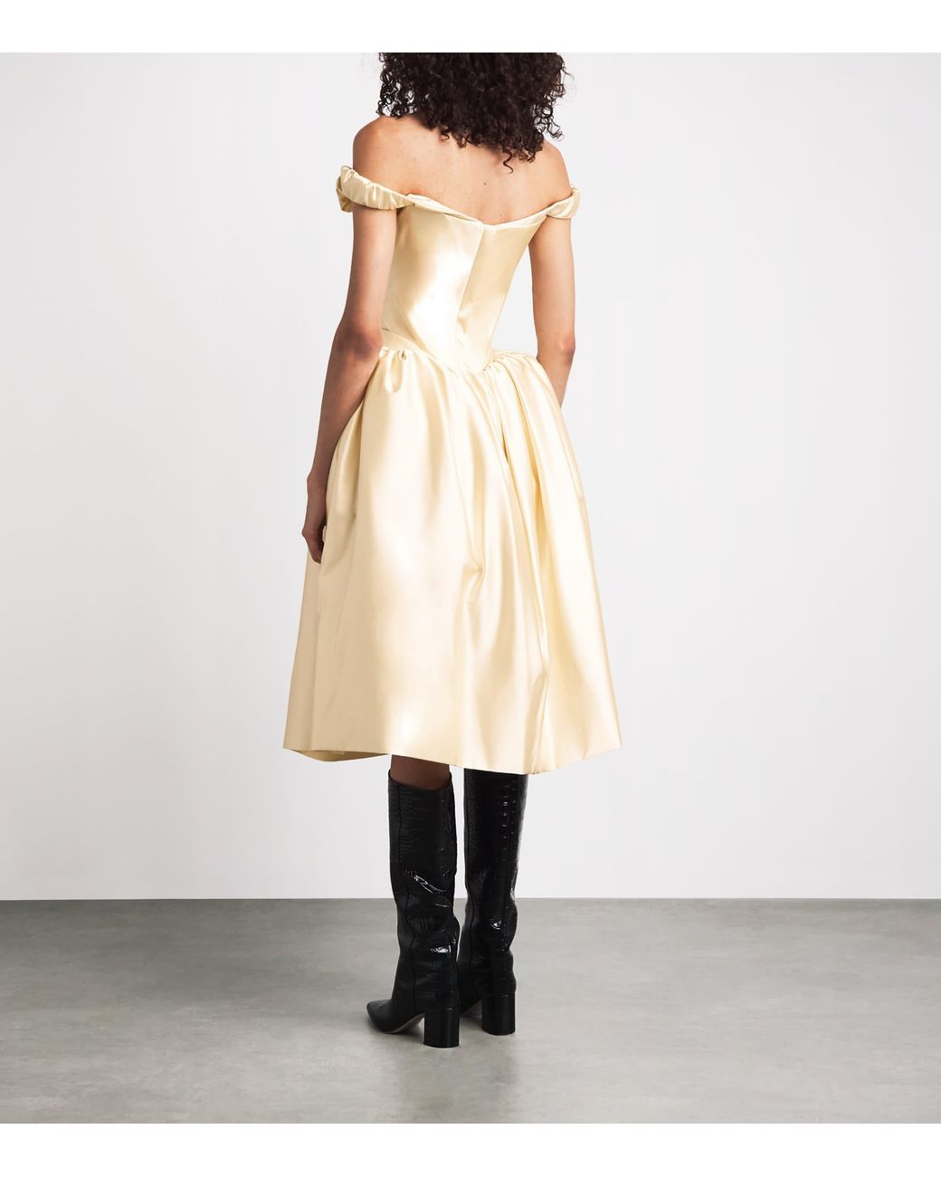 Vivienne Westwood Natural Satin Lady Midi Dress