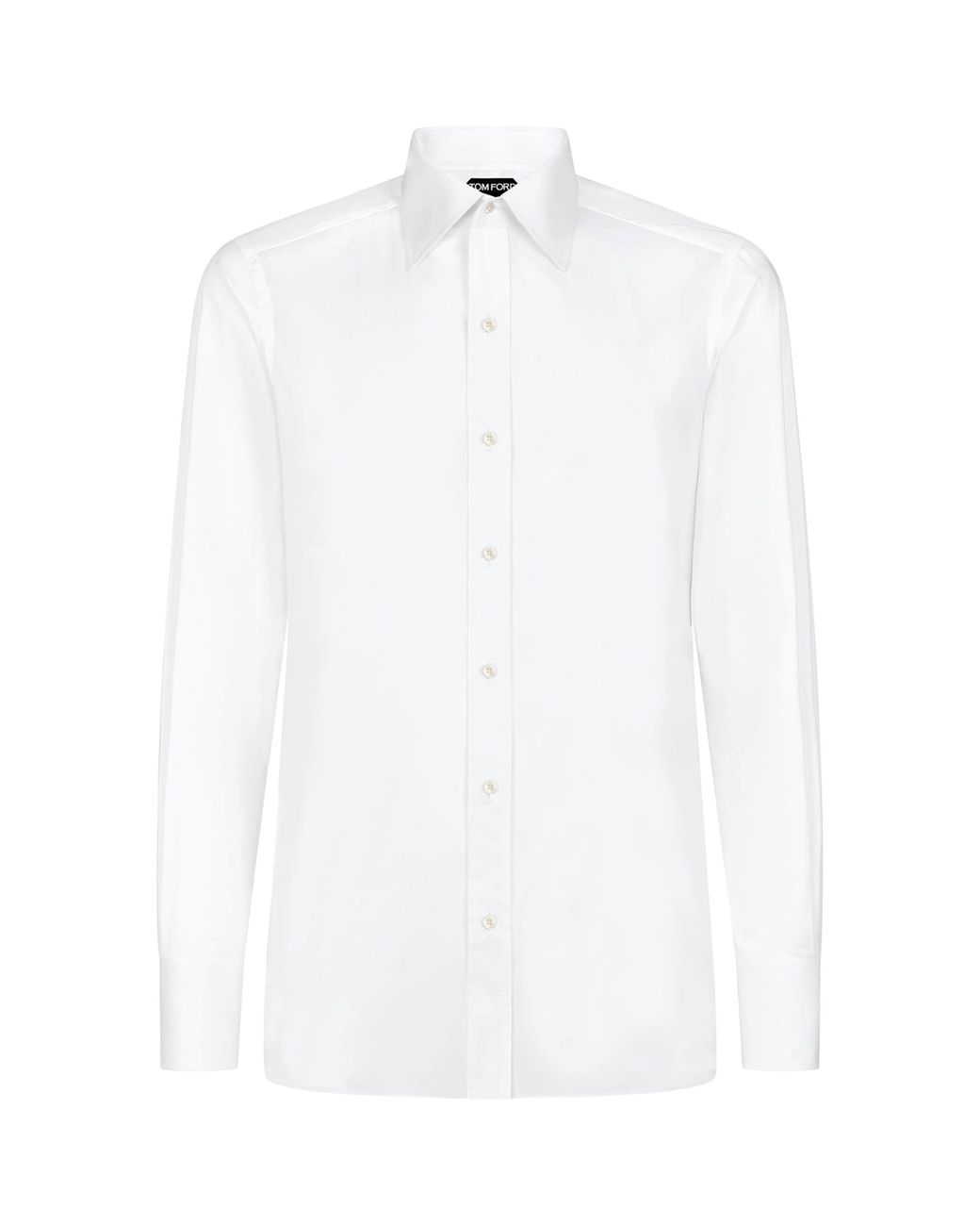 Tom Ford White Cotton Poplin Shirt for men