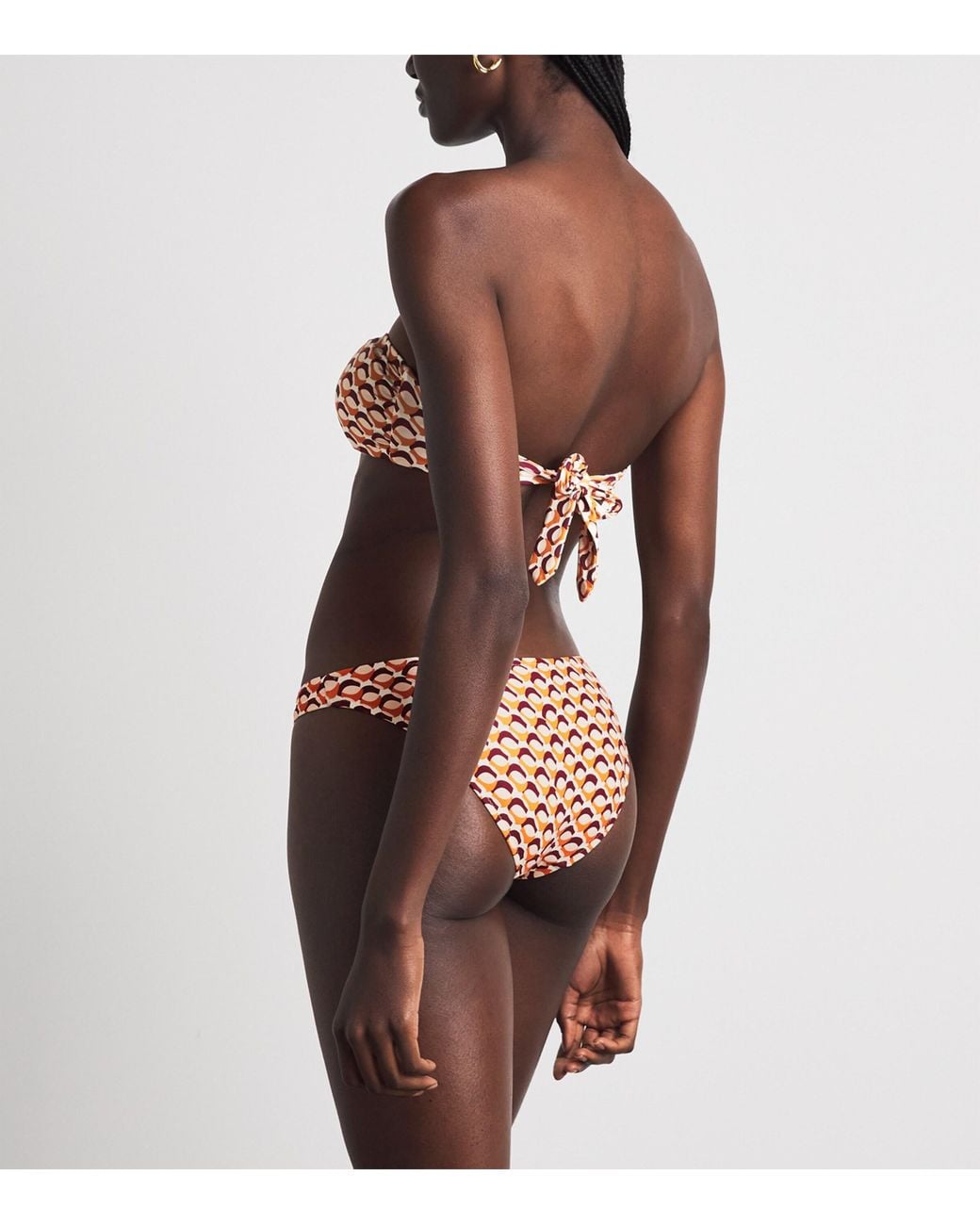 Melissa Odabash Pink Strapless Printed Byron Bikini Top