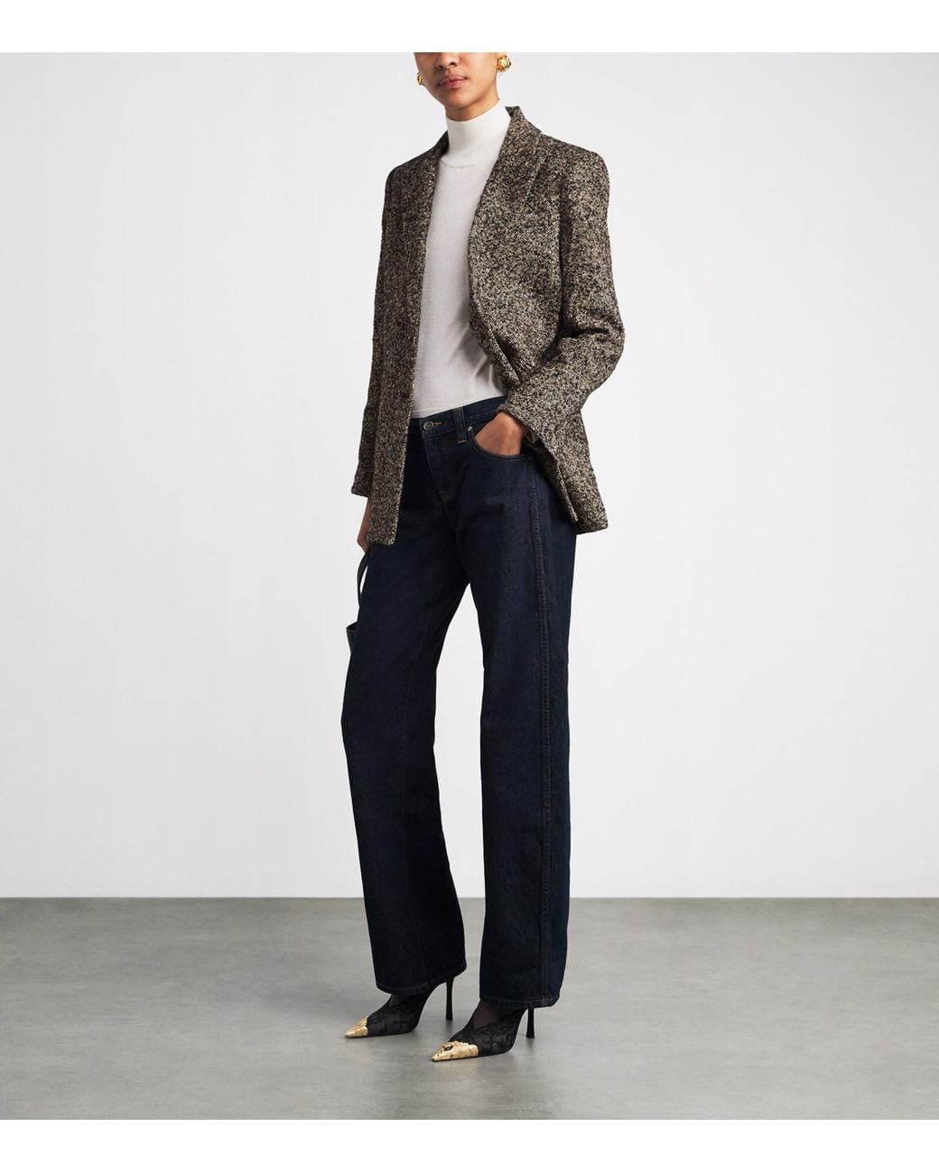 Veronica Beard Brown Tweed Maci Dickey Blazer