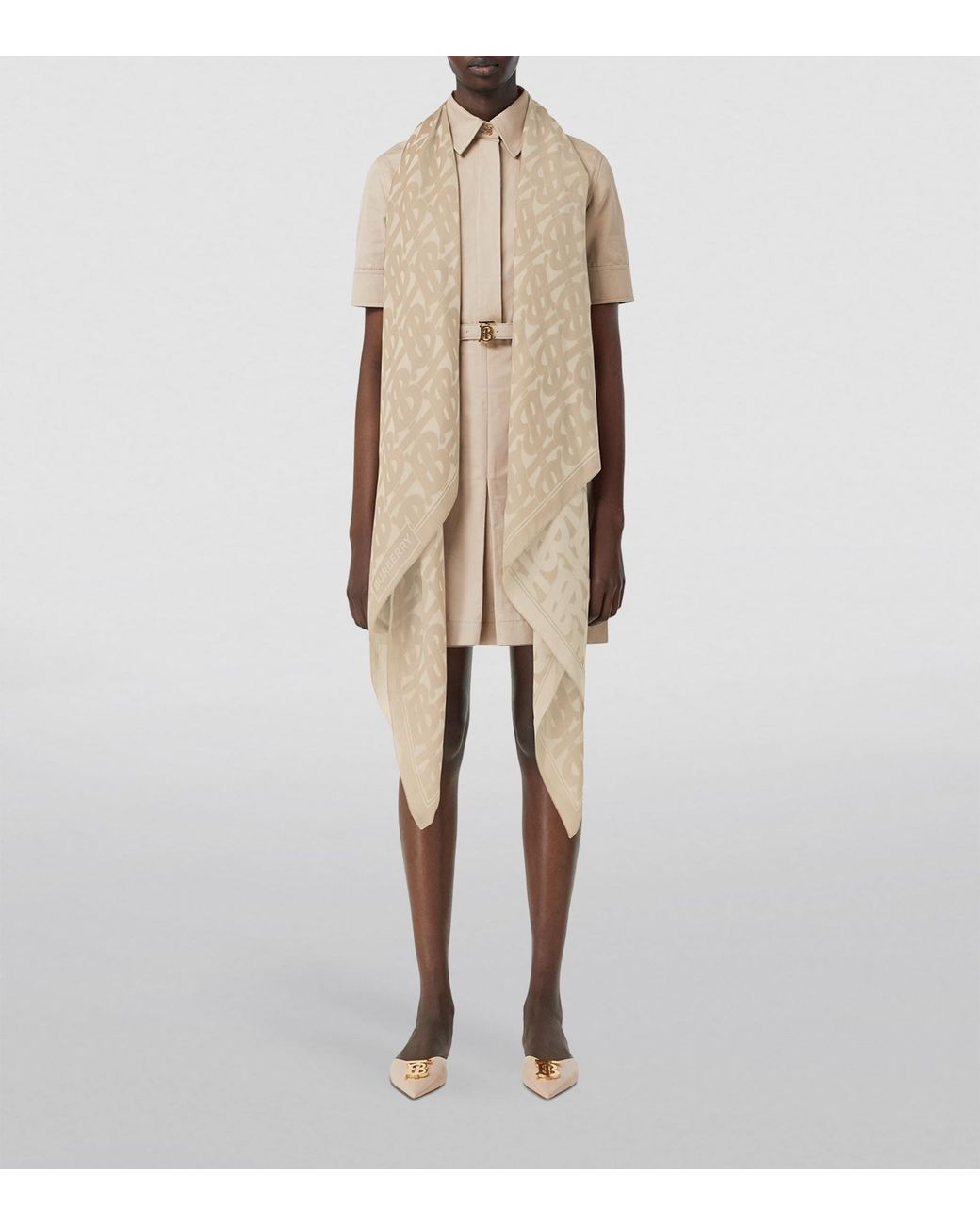 Burberry silk sale chiffon scarf