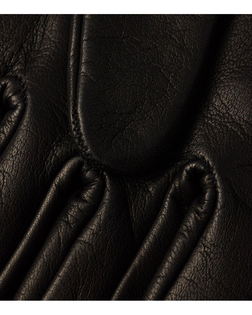 Prada Black Nappa Leather Gloves