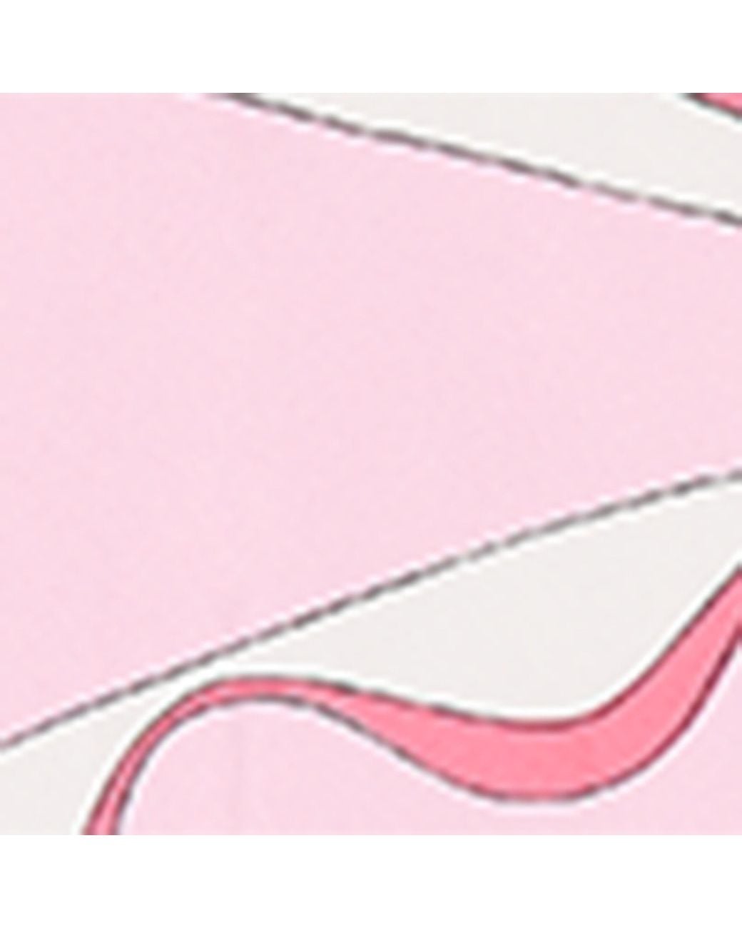Emilio Pucci Pink Silk Multi Print Triangle Scarf
