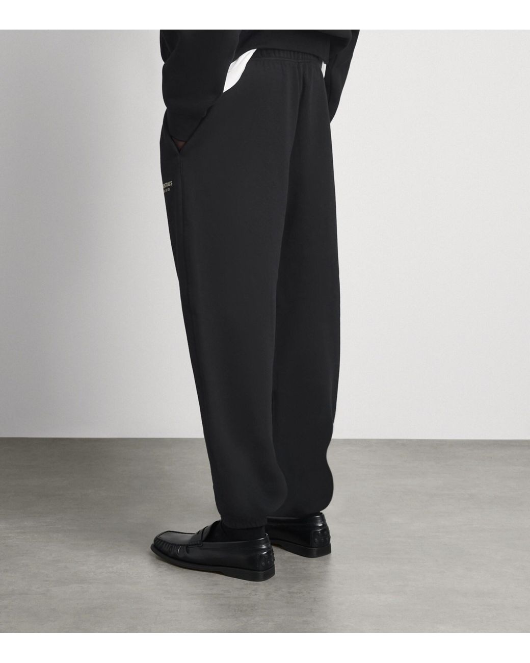 Fear Of God Black Logo Classic Sweatpants for men