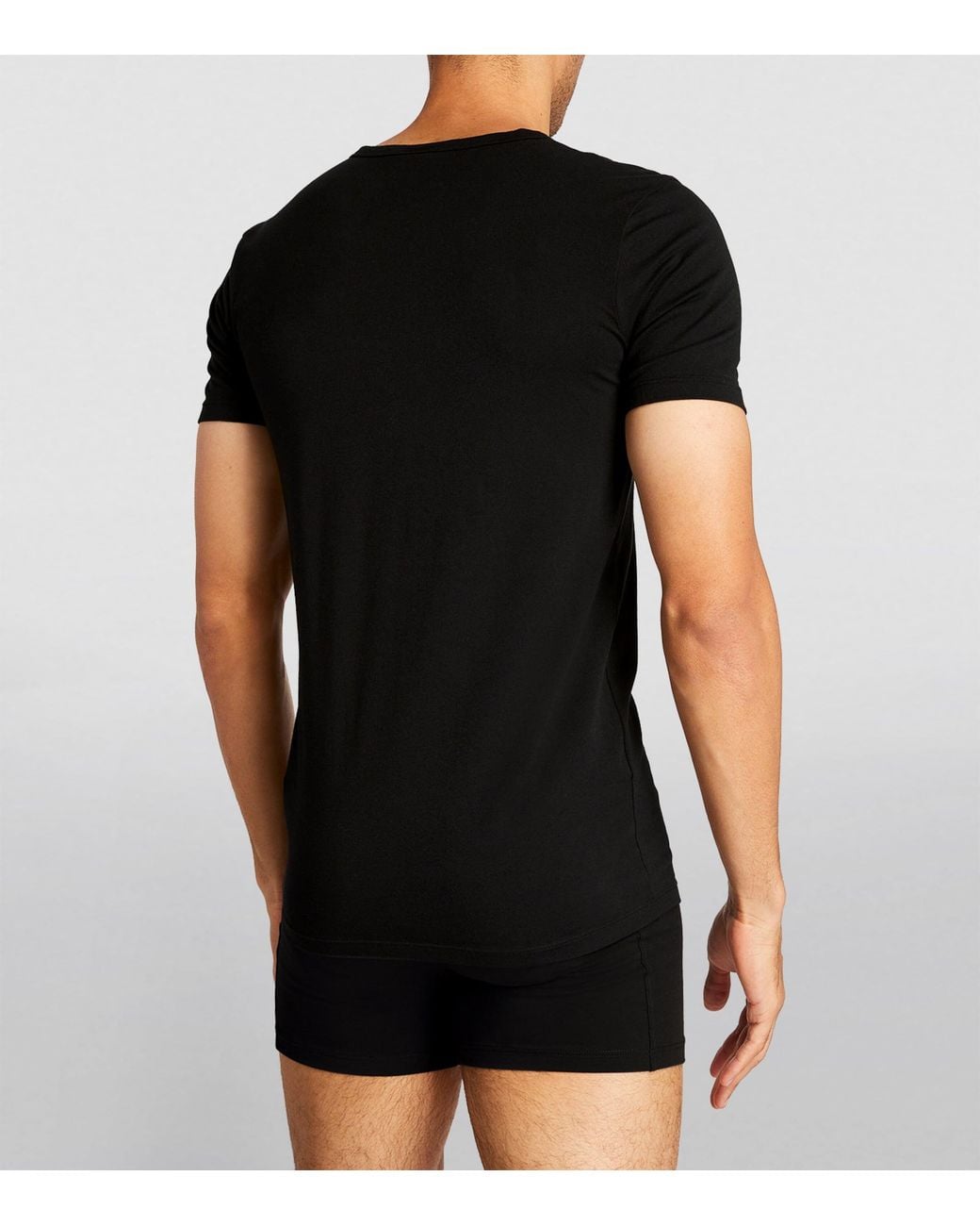 Boss Black Cotton-Blend T-Shirt for men