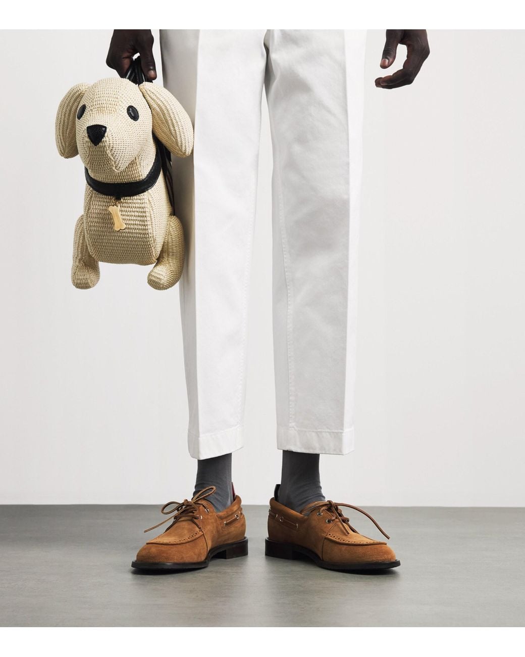 Thom Browne Brown Suede Boat Shoes for men