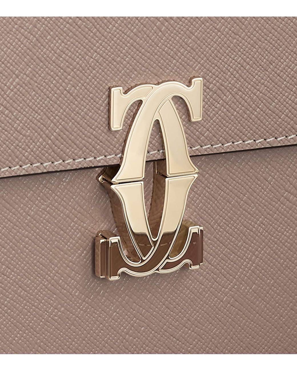 Cartier Natural Mini Leather C De Shoulder Bag