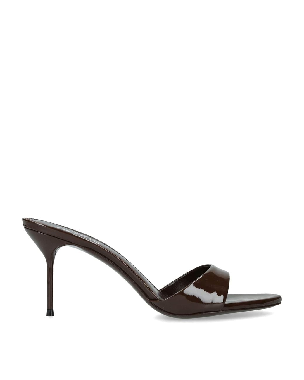 Paris Texas Brown Patent Leather Lidia Mules 70