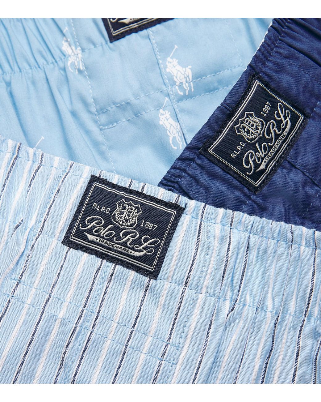 Polo Ralph Lauren Blue Cotton Classic Boxer Shorts for men