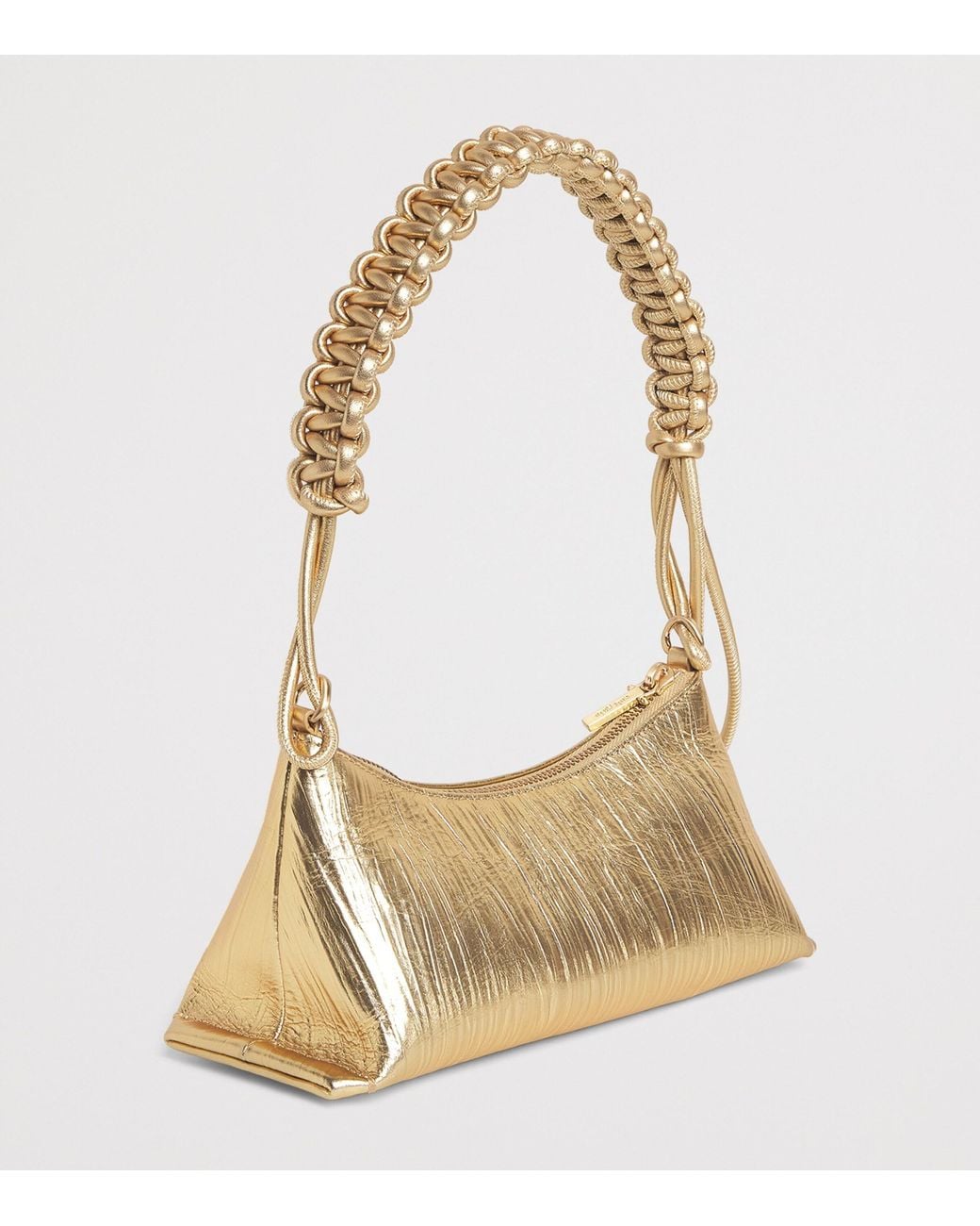Cult Gaia Metallic Leather Osa Shoulder Bag
