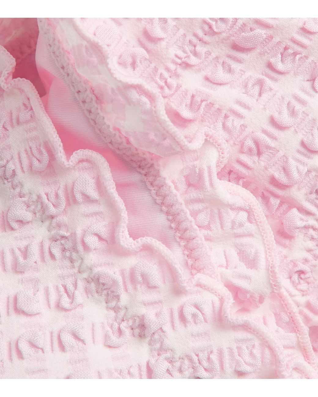 Jonathan Simkhai Pink Gingham Bikini Bottoms