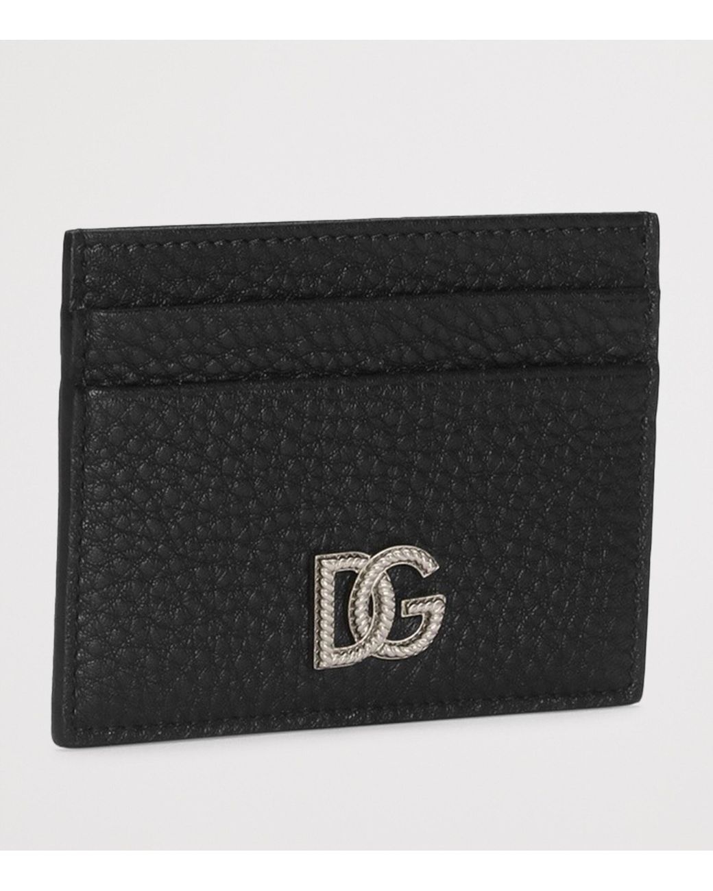 Dolce & Gabbana Black Leather Card Holder