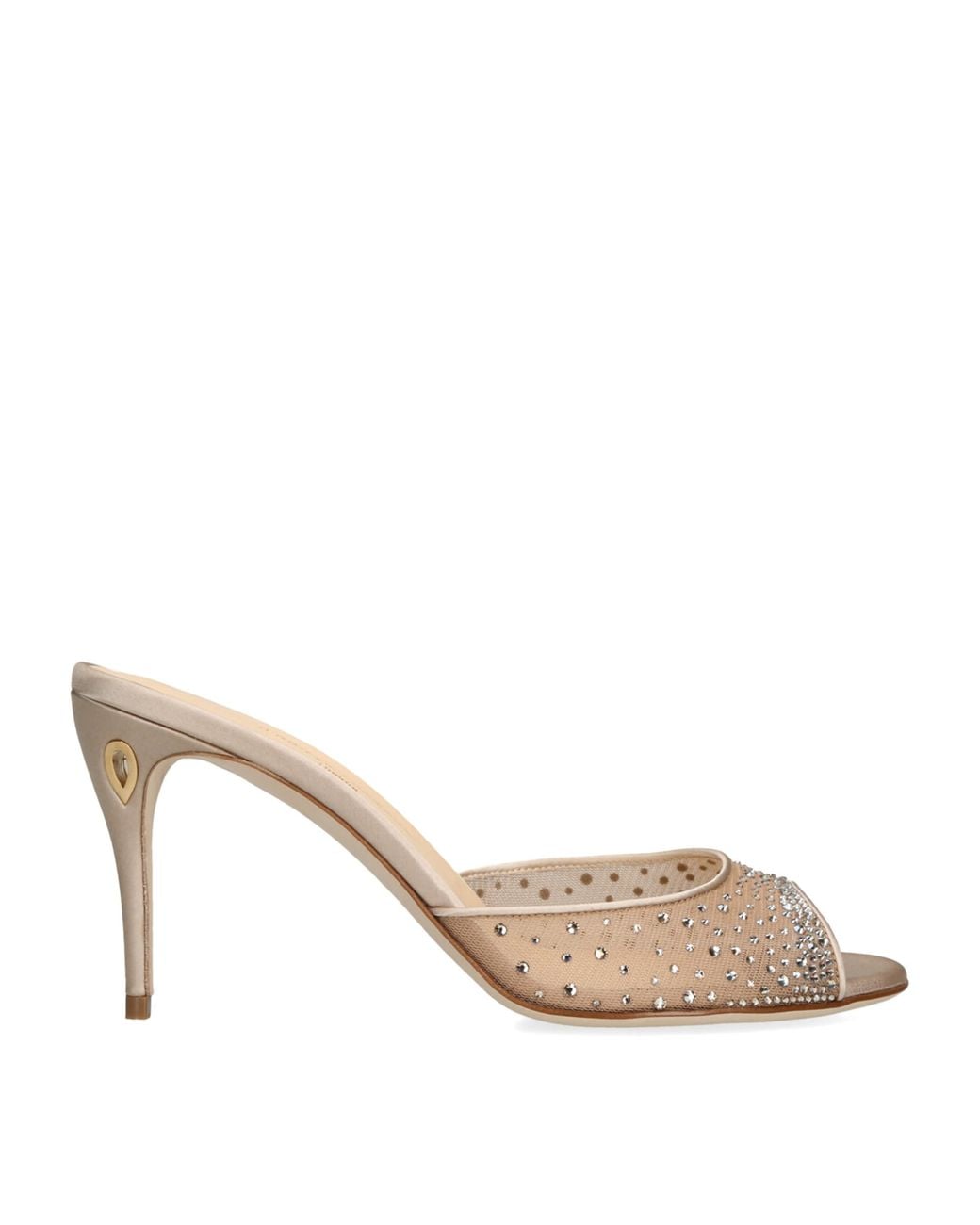 JENNIFER CHAMANDI Natural Embellished Guido Mules 85