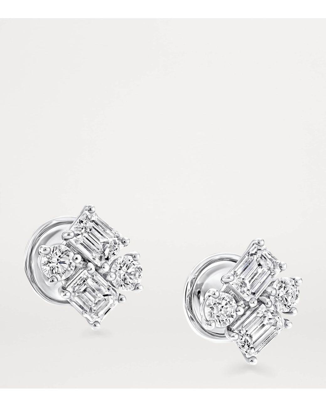 Graff Metallic And Diamond Classic Earrings