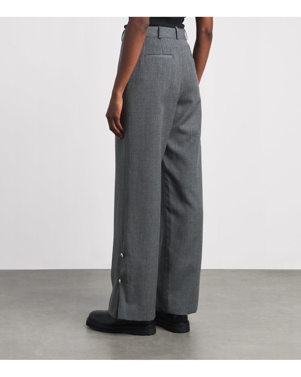 Claudie Pierlot Gray Virgin Wool Trousers
