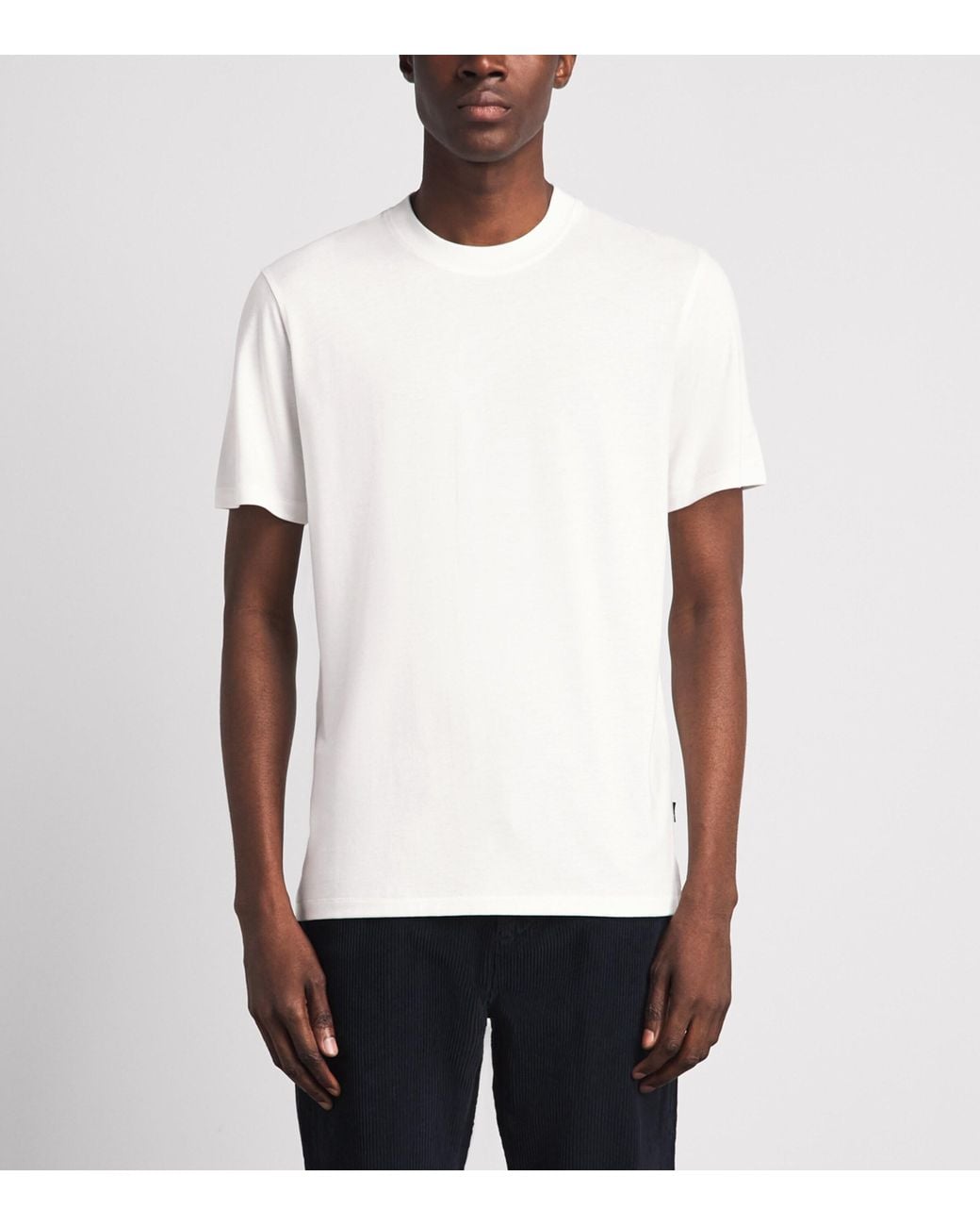 7 For All Mankind White Crew-Neck T-Shirt for men