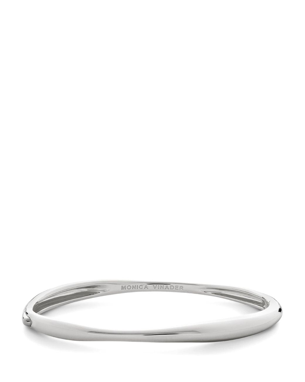 Monica Vinader White Sterling Nura Bangle